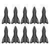 10pcs universal plutonium rear roof shark fins spoiler wing kit car roof spoiler bumpers shark fin diffuser vortex generator