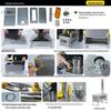 Foldable Titanium Multifunctional Outdoor Tent Stove for Heating, Cooking, and Boiling Water