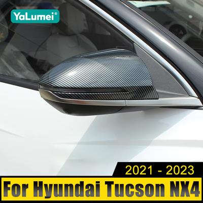 For Hyundai Tucson NX4 2021 2022 2023 Tucson Hybrid N Line Car Rearview Mirror Side Cover Shell Trim Molding Accessories