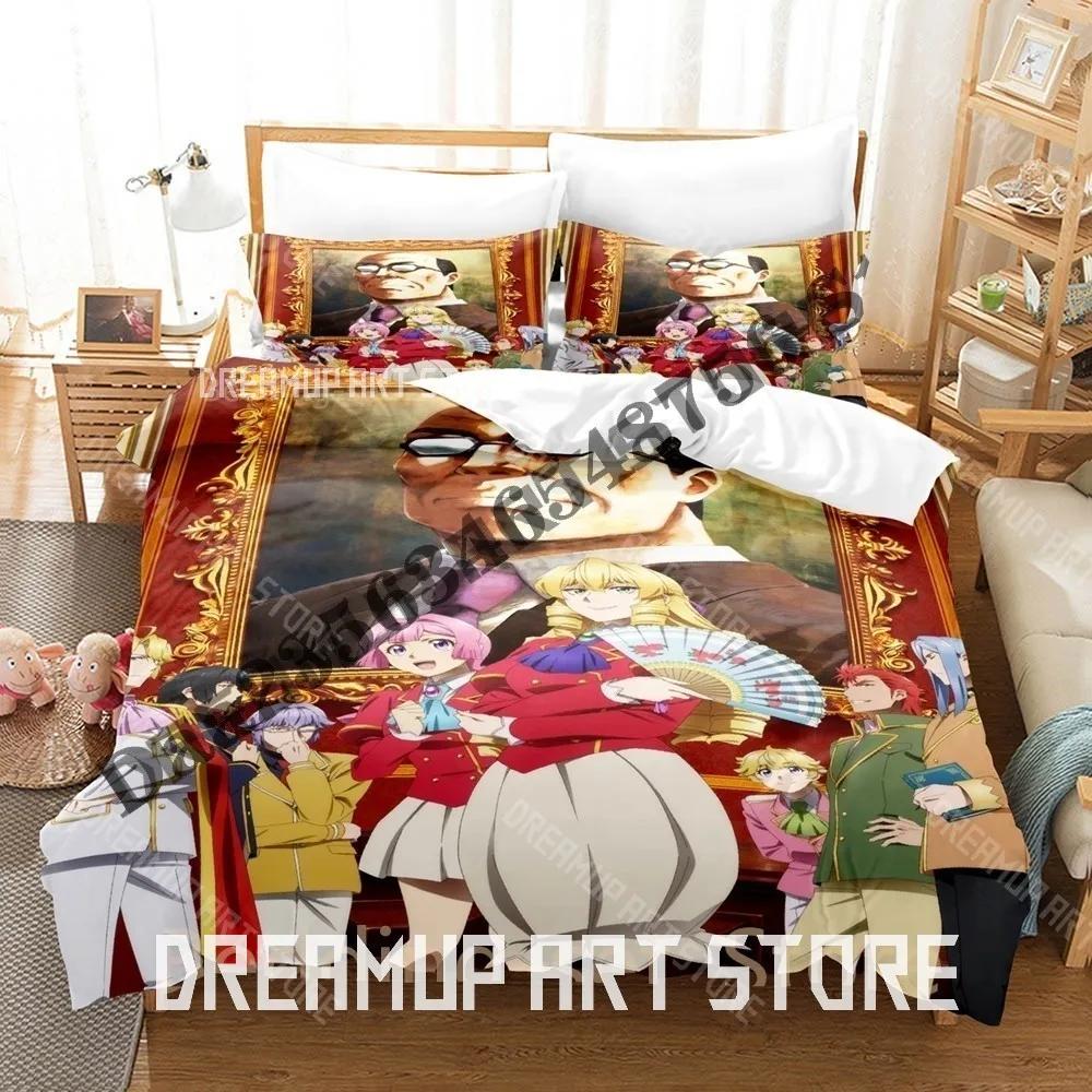 3D Print Akuyaku Reijou Tensei Ojisan Grace Auverne Bedding Set Single Twin Full Queen King Size Bed Set Adult Bedroom