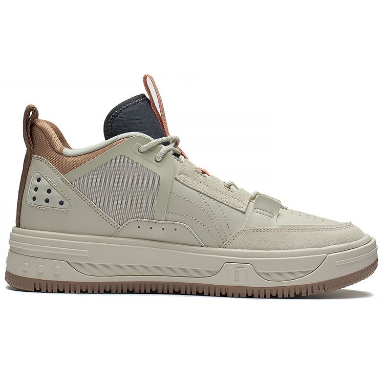 Li Ning Xing Chuan V1.5 Anti-Slip Shock Absorption High-Top Skate Shoes Men Skate Shoes Gray AGCS239-2