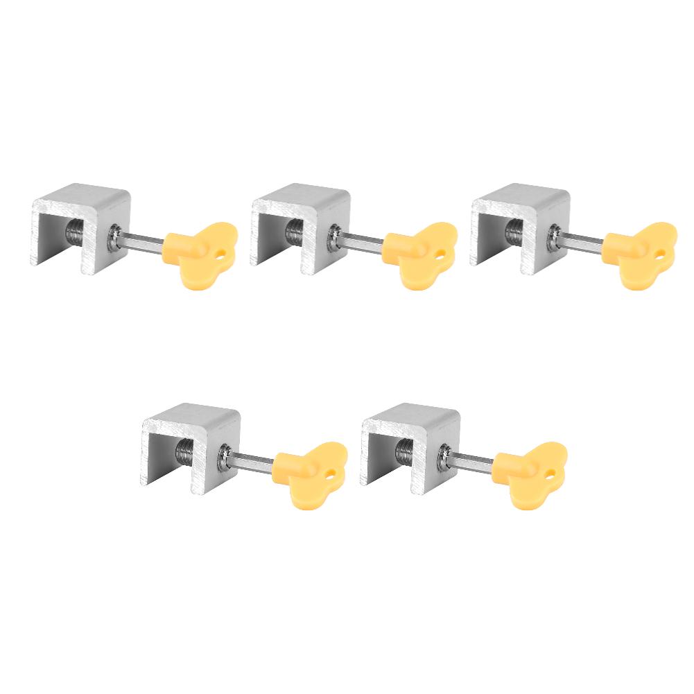 1-10Pcs Sliding Sash Stopper Cabinet Locks Straps Security Anti-theft Lock Window Sliding Door Baby Kids Child Safety Doors Lock