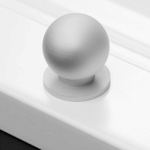Lemfema Drawer Pulls, 4-Pack, Aluminum Handles with 3 Screw Sizes, Silver, for Dressers, Cabinets, Cupboards, and Furniture DIY [Single-Hole 22mm Rou