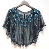 Evening Dress Accessories Sequins Shawl Wraps Party Evening Cape Elegant Ladies Flapper Cover Up