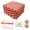   9Pcs 32x32cm Foam Blocking Pad with 100Pcs 38mm T Pin For Knitting Yarn Craft
