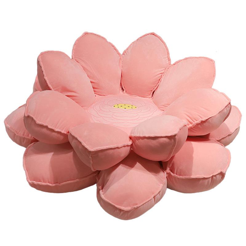 Large Lotus Seat Cushion Plush Toy Good Luck Lotus Lotus Doll Girls Home Sofa Bedroom Tatami Seat Cushion