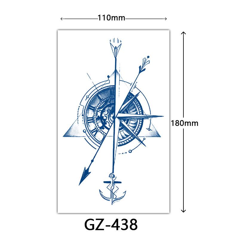 Autocolante Tatuaj Herbal, Autocolante Tatuaj cu Suc, Autocolante Tatuaj Semi-Permanent cu Litere Englezești Tatuaj