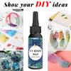Transparent UV Glue Epoxy Resin Glue Hard Type Glue Craft Decoration Tool for DIY Resin Art  200g