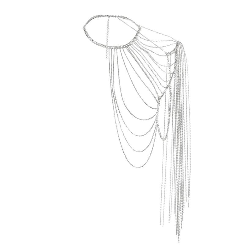 

Sexy Shoulder Chain for Girl Nightclub Shoulder Chain with Long Fringes Creative Body Chain for Beach Parties Jewelry 1