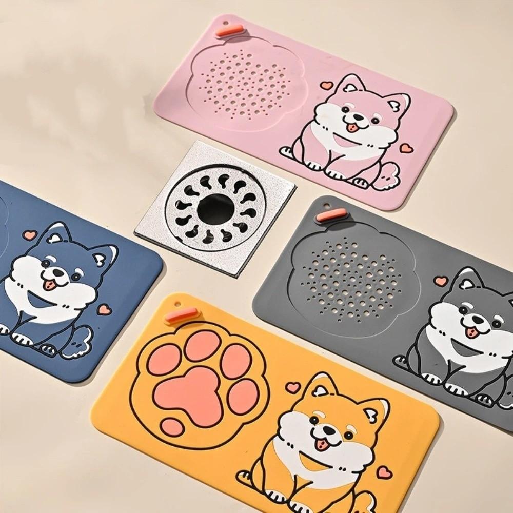 2PCS/SET 2 In 1 Floor Hair Catcher Anti Back-flow Bathroom Floor Drain Drain Cover  Drain Protection