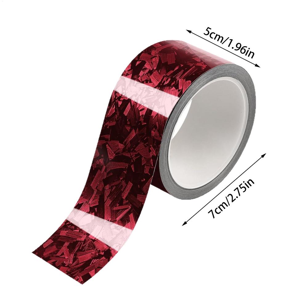 

7x500см Обертка из углеродного волокна Изменение цвета Автомобильная наклейка ПЭТ Виниловая пленка Без пузырьков Обертывание Автомобильные аксессуары Авто Самоклеящиеся наклейки красный