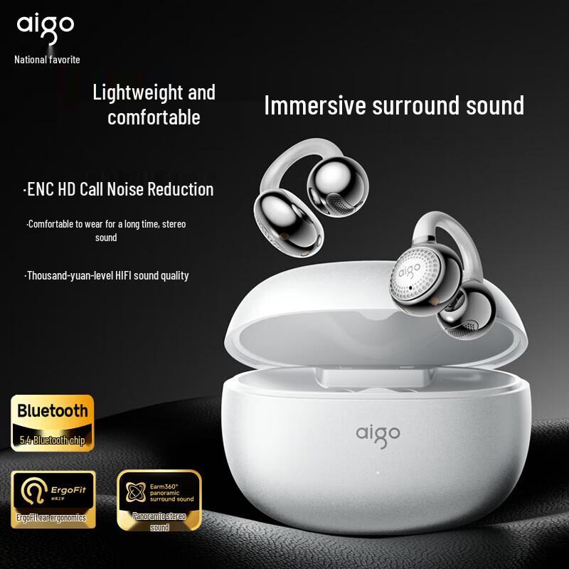 

aigo CA05 Clip-on Open-Ear Bluetooth Earbuds