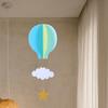 4 Pcs 3d Paper Pendant Hot Air Balloons Clouds Stars Hanging Ornaments Cloud Home Decor Air Balloon Decorations (Random Color)