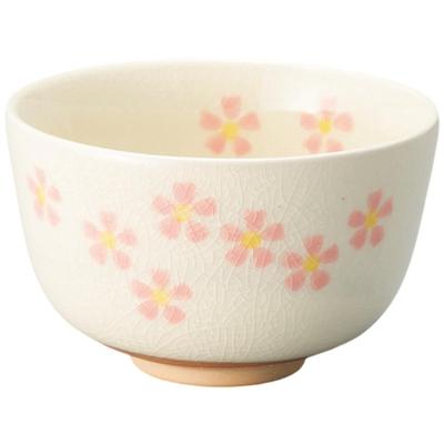 Matcha x Flor Matcha Branco Mino Feito no Japão Tigela Ale-net, 11.8 A7.3cm, Padrão, Tigela, Cerâmica, Louça,