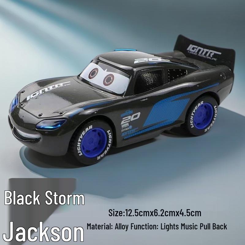 3D Lights & Music Lightning McQueen Pull-Back Alloy Toy Car - Third Generation