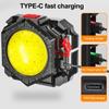 3in1 Headlamp Multifunctional COB Headlight USB Rechargeable Wrist Light Flashlight Outdoor Camping Fishing Headlight Torch Head