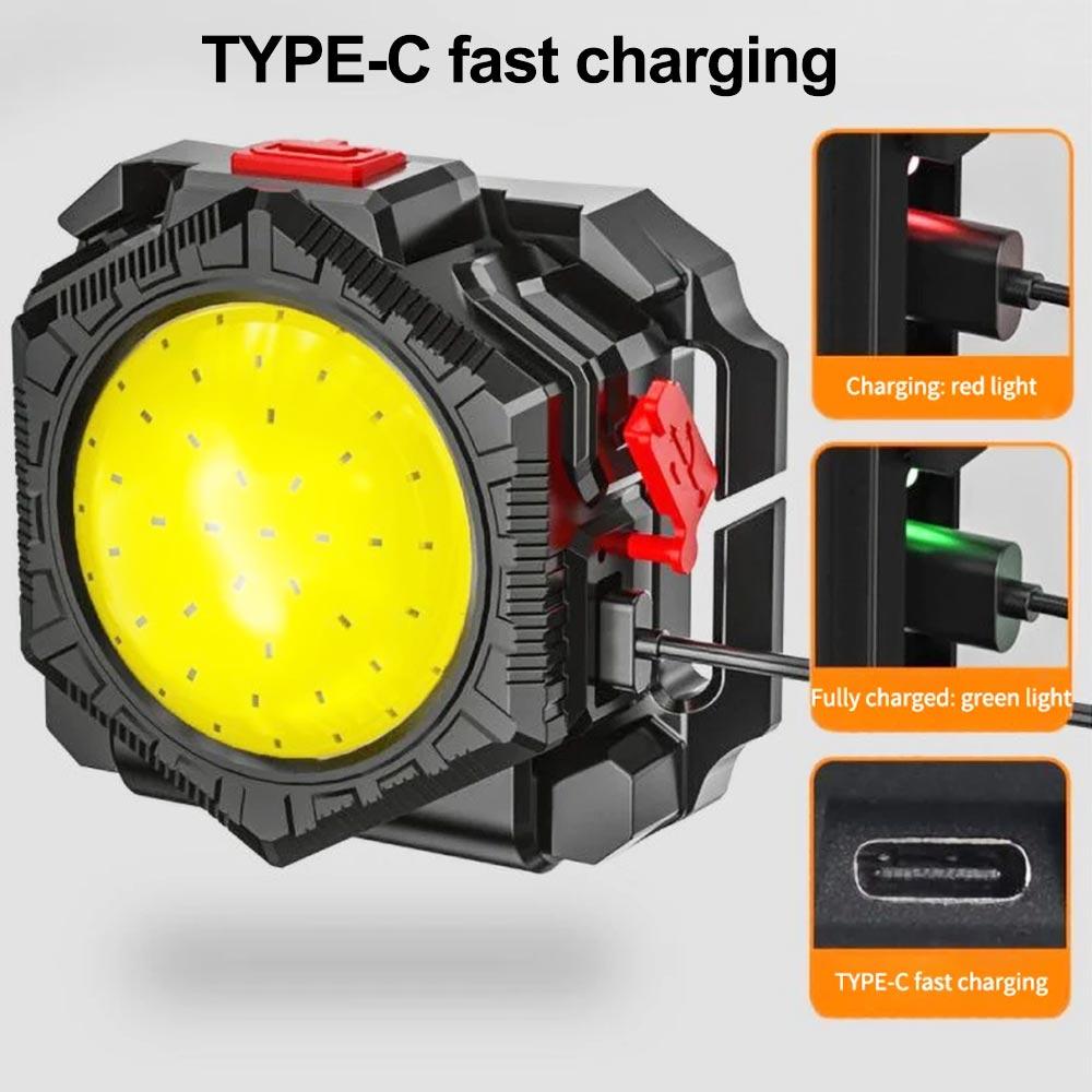 3in1 Headlamp Multifunctional COB Headlight USB Rechargeable Wrist Light Flashlight Outdoor Camping Fishing Headlight Torch Head