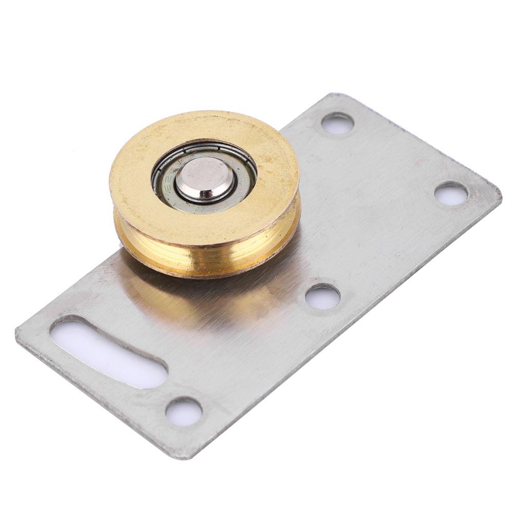 2pcs 75*38mm Stainless Steel Cabinet Door Sliding Wheel Single Cupboard Door Roller