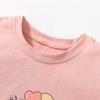 Summer New Children's Short-sleeved T-shirt Pure Cotton Girls Mesh Printed Tops Children's Clothing