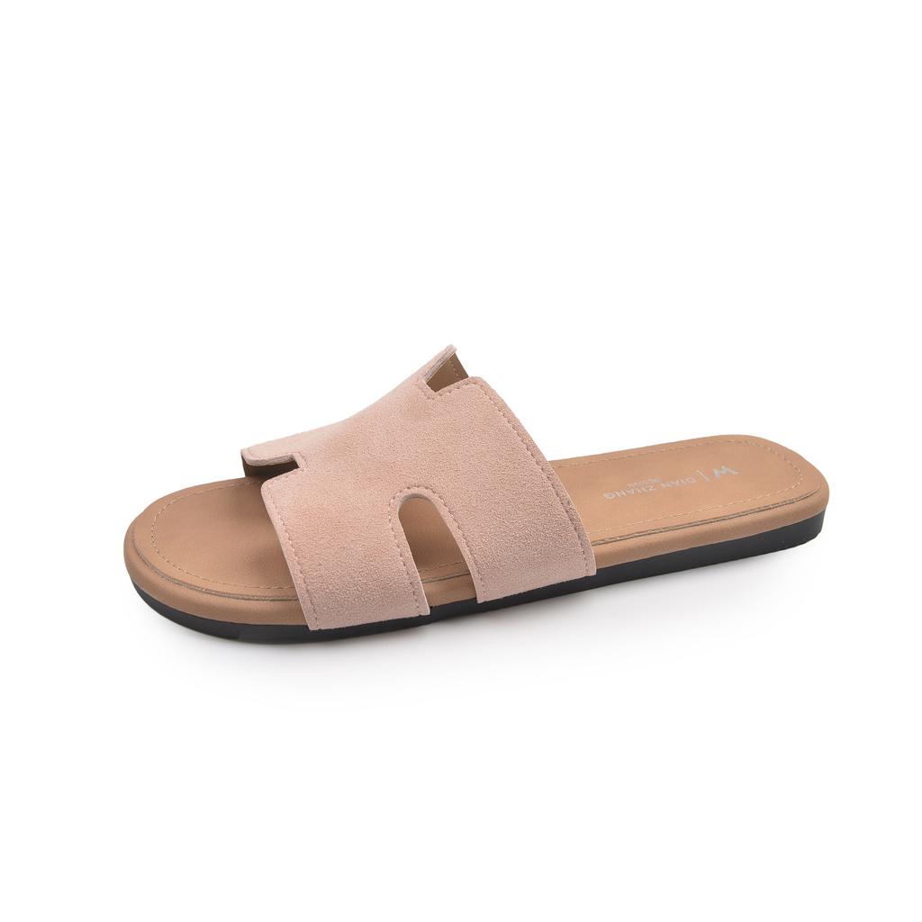 French retro Birkenstock slippers wear 22 summer new beautiful temperament flat bottom cool slippers