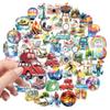 10/30/56pcs Cool Camping Outdoor Travel Cartoon Stickers Aesthetic Graffiti Decals Toy DIY Notebook Laptop Bike PET Sticker Pack