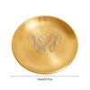 Decors Ritual Plate Dish Flat Tray Burning Candle Holder Offering Fruit Tray Metal Jewelry Plate Food Dish