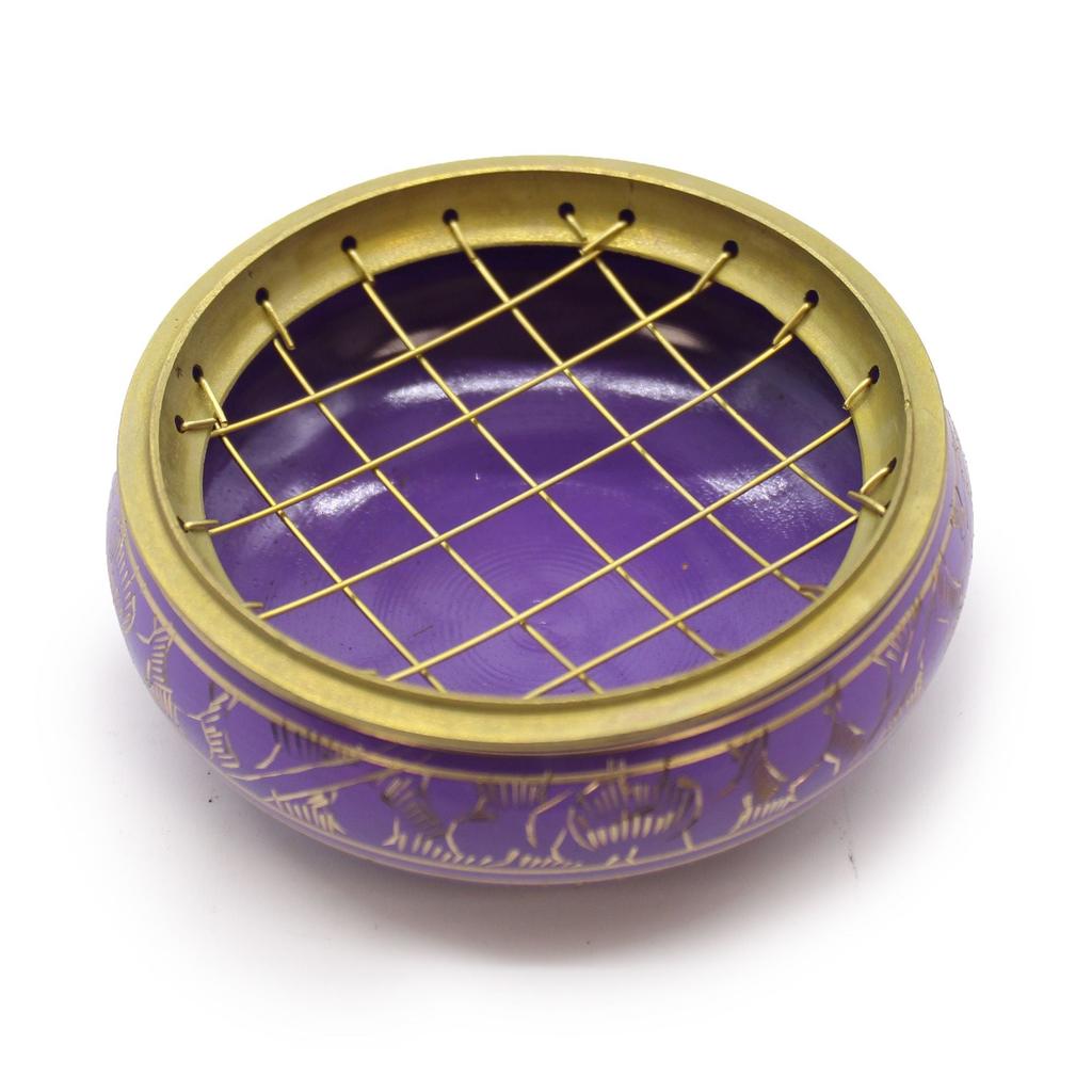 Charcoal Incense Burner Jar - Crown Chakra Sahasrara