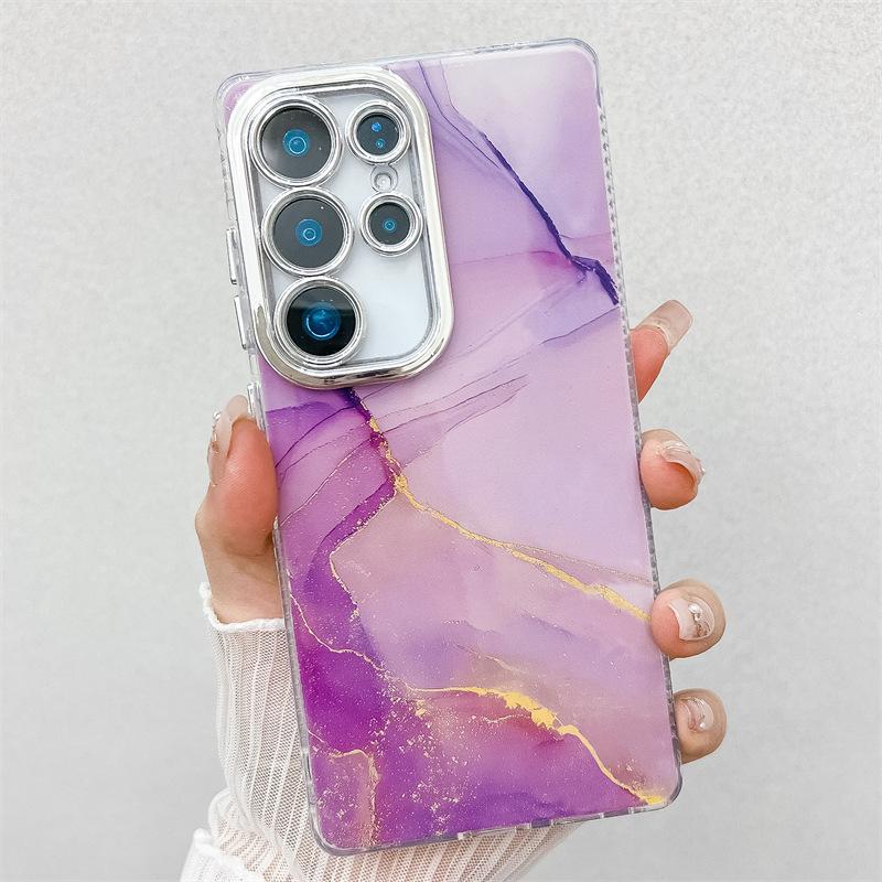 Creative Marble Double-sided Imd Hard Case S11Ultra Fine Hole Mobile Phone Case S11FE/A11A11A11A11