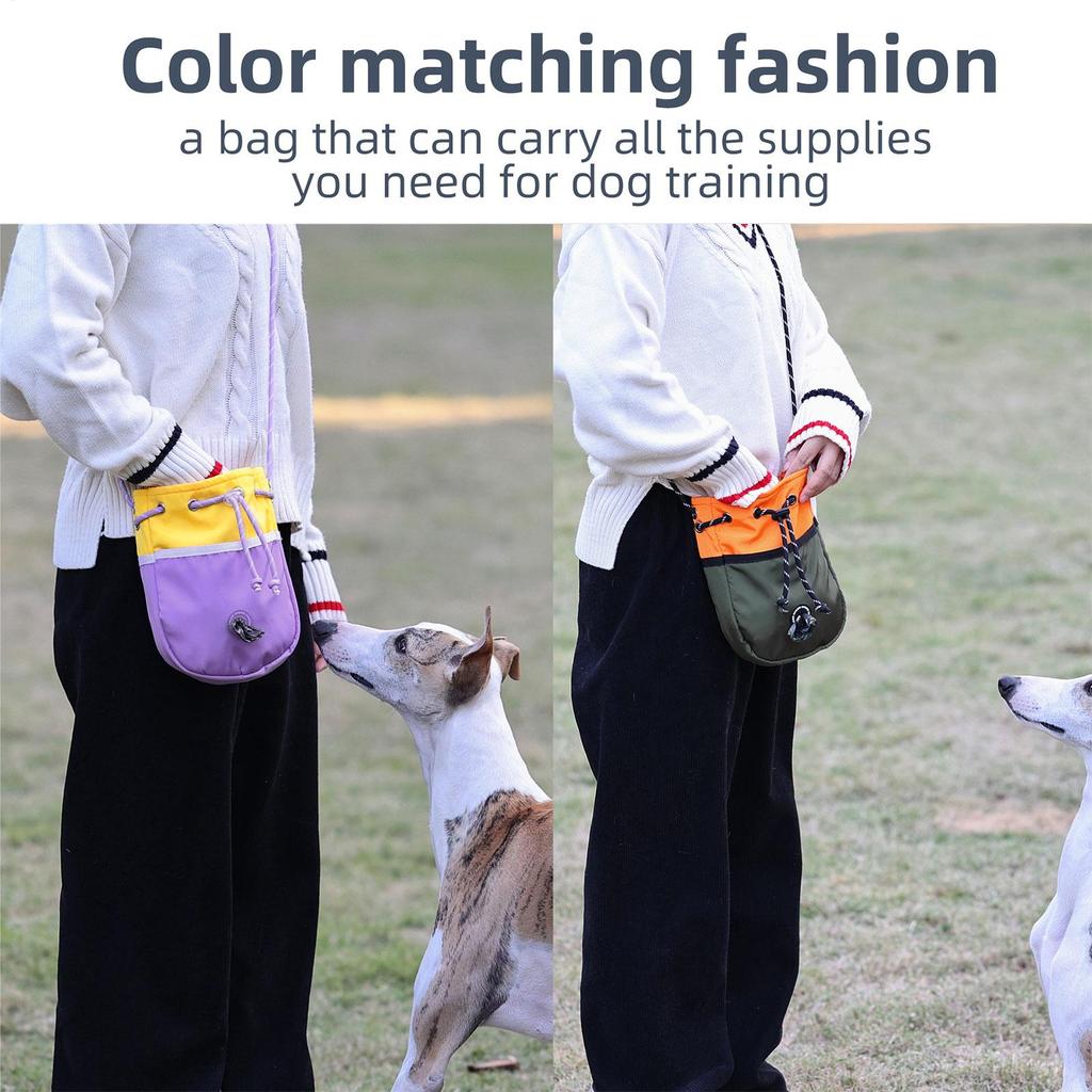Köpek Eğitimi İçin Ödül Çantası Ödüller İçin Köpek Eğitimi Omuz Çantası Ayarlanabilir Su Geçirmez Hayvanlar Atıştırmalık Tutucu Kuru Mama Jerky İçin