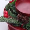 Reusable Christmas Candlestick Red Christmas Desktop Ornament Candle Container Candle Holder  Gift