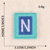 Duoku English Alphabet Cloth Sticker Computer Embroidery Label Small Patch Clothing Textile Accessories Embroidery Sticker