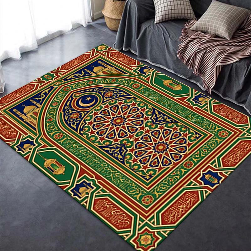 2025 New Muslim Carpet Rug for Living Room Bedroom Home Sofa Decoration,Kids play Non-slip Floor Mat127