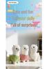 Three-Color Alpaca Plush Toy: Cute Cartoon Wool Doll for Claw Machines, Zodiac Sheep Design.