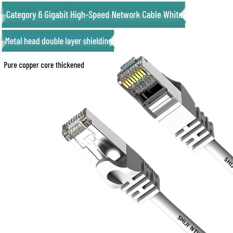 

Гігабітний мережевий кабель CAT6 для комп ютера, роутера, телевізора, внутрішнього/зовнішнього моніторингу 0.5m