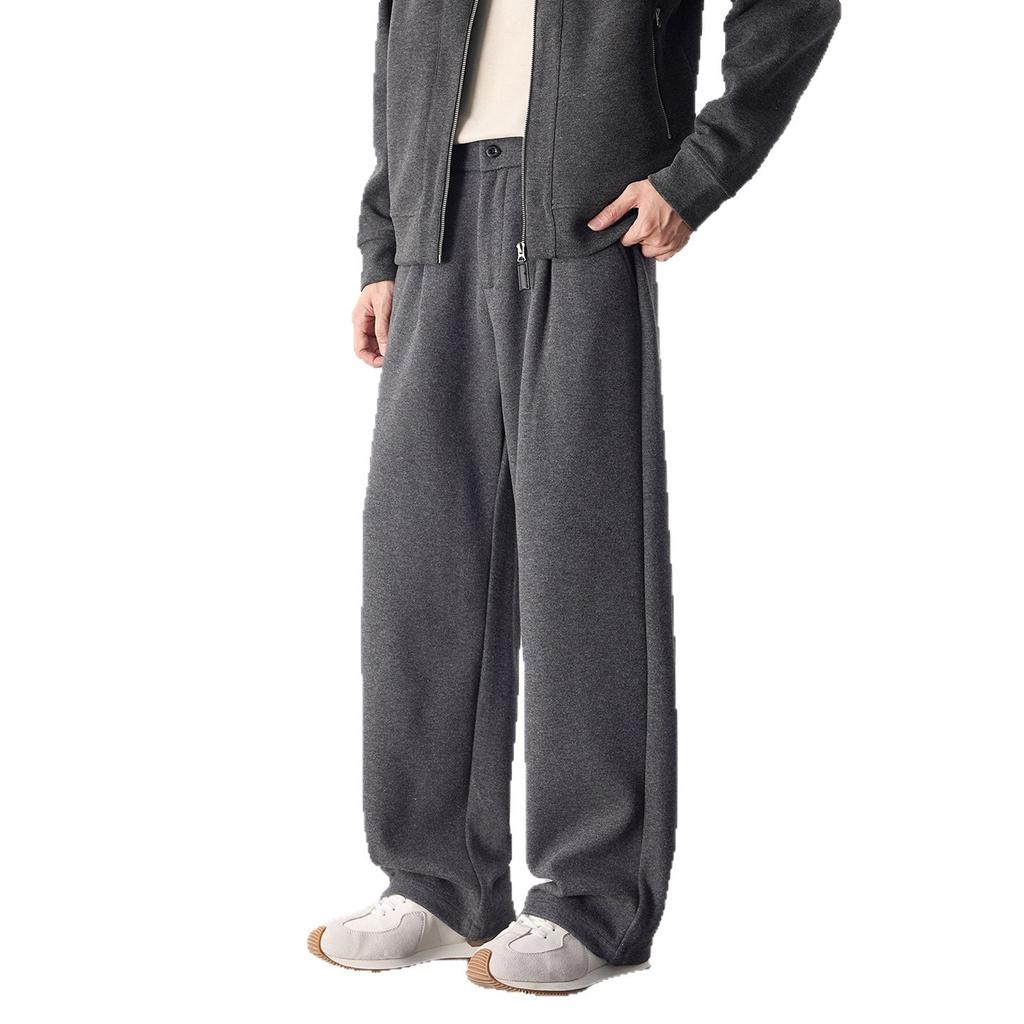 Light Straight Casual Pants Men's Spring New Simple and Versatile Slightly Loose Drape Comfortable and Easy To Take Care of Commuter Trousers