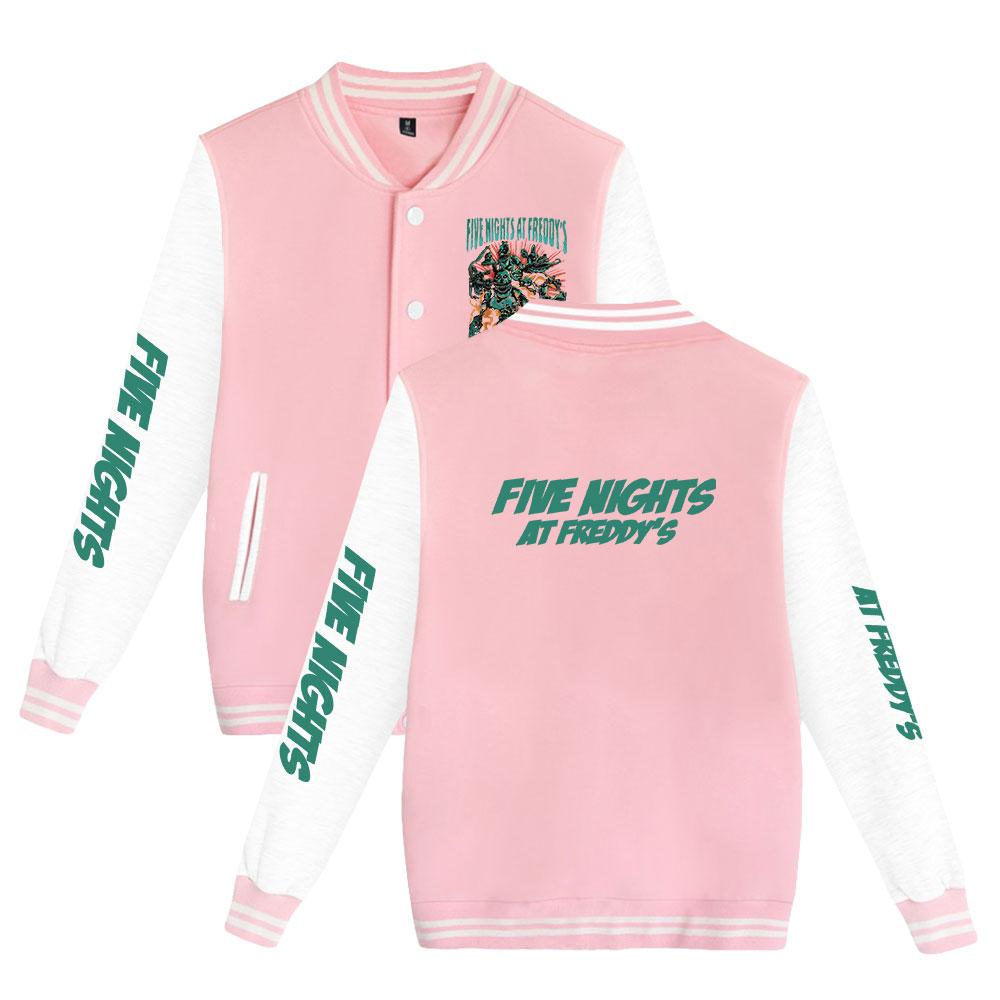 Fünf Nächte bei Freddy's Baseball Jacke Männer Frauen Hip Hop Harajuku Jacken Streetwear Kinder Jungen Mädchen Lose College Mäntel