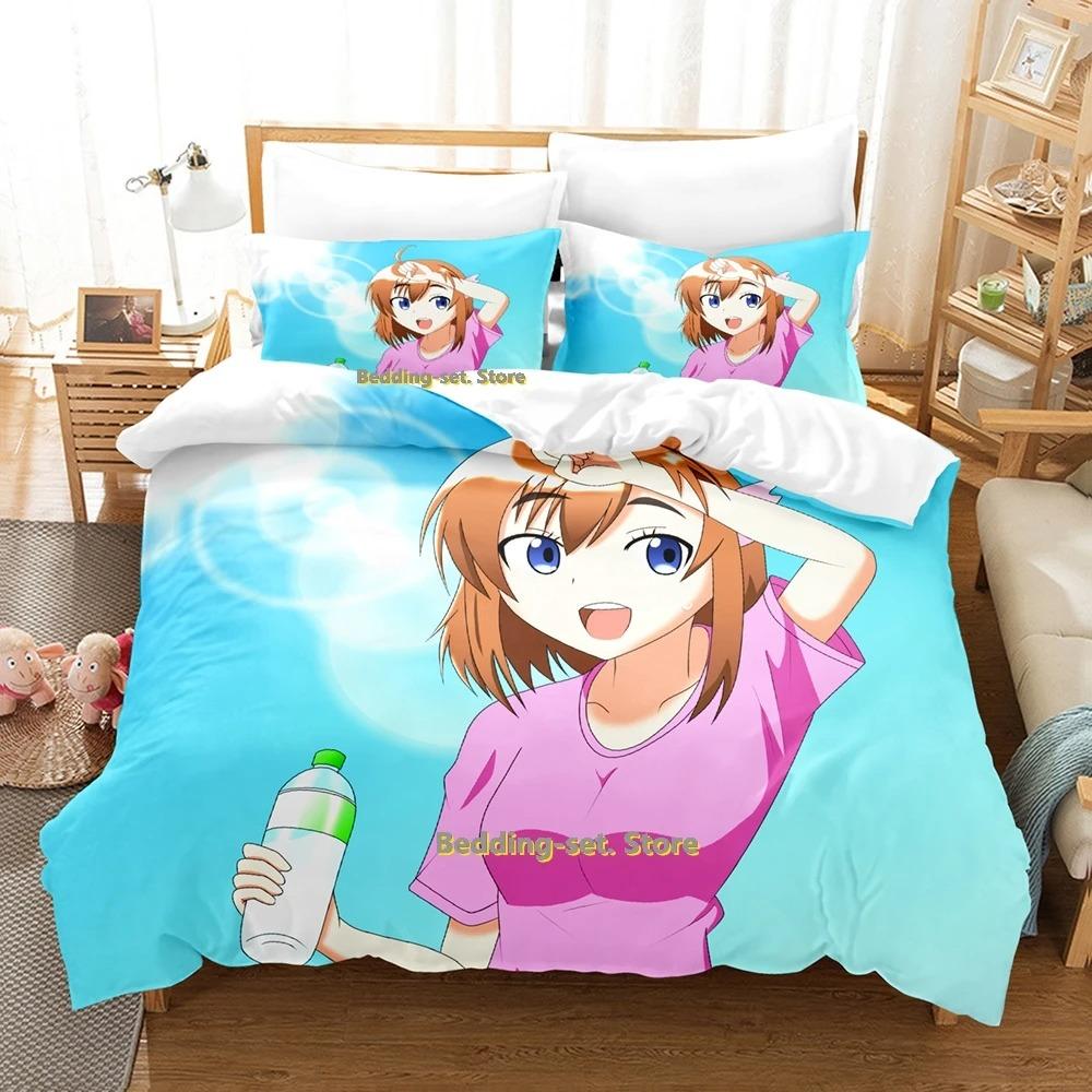 Bakuon!! Bedding Set Single Twin Full Queen King Size Bed Set Adult Kid Bedroom Duvetcover Sets Print Anime Bed Sheet Set
