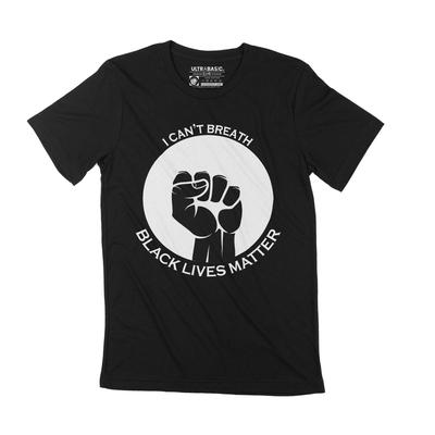 Men's T-Shirt I Can't Breathe Black Lives Matter Protest BLM Tee
