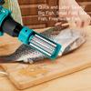 Electric Drill Fish Descaler Head Stainless Steel Blades Non Slip Cover Fish Scale Remover for Power Drill Fish Scale Remover
