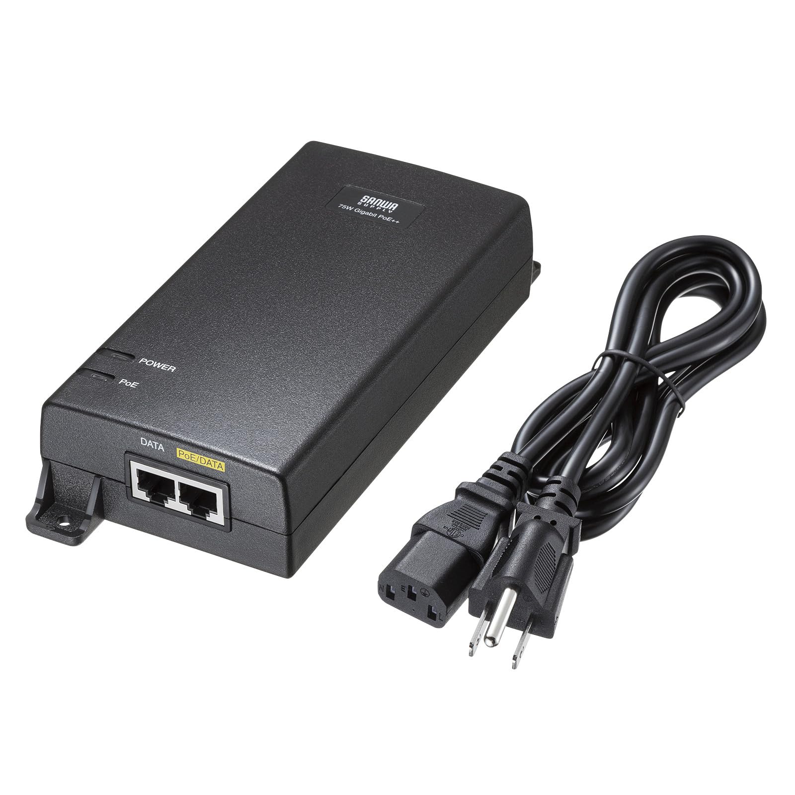 

Sanwa Supply PoE Injector power (Built-in supply, IEEE802.3bt (75W) compatible) LAN-GIHINJ6 чорний