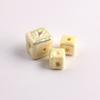 UV Colourful Recessed Square Acrylic Beads - Straight Hole Spacers for DIY Phone Chains Bracelets Jewelry