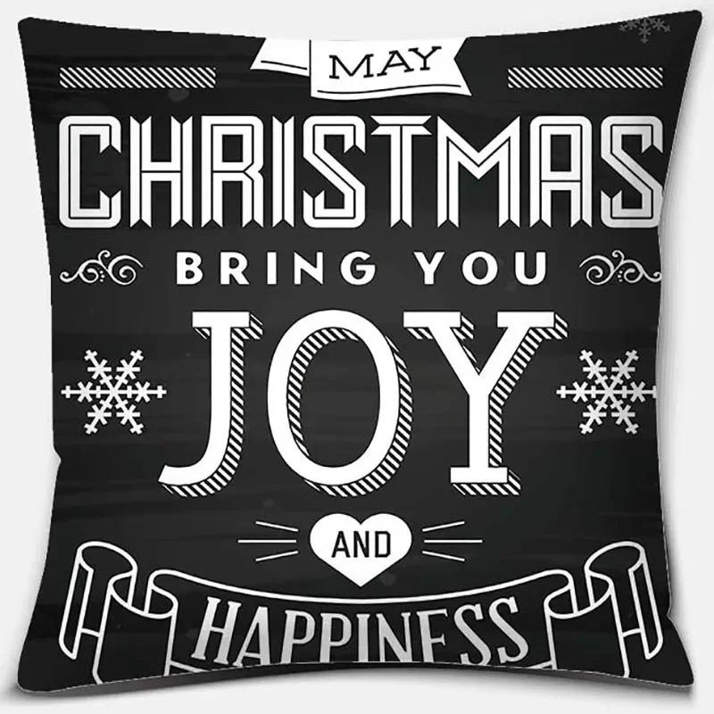 Christmas Themed Pillowcases Car Accessories Office Santa Claus Living Room Sofa Home Pillowcases