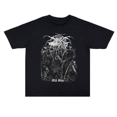 2025 Black Metal Darkthrone Dark Throne Printed Cotton Men's and Women's T-shirts High Quality Short Sleeve Men's Tee