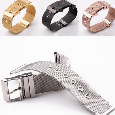 Montre universelle en acier inoxydable Srtap Watch Belt Writst Watch Band Durable 14/16/18/20/22/24mm