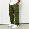 Men's Casual Jogger Pants 4 Pocket Cargo Sweatpants with Drawstring Elastic Waist Straight Leg