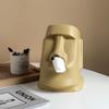 Kreativní keramika Krabička na papírové kapesníky Obývací pokoj Konferenční stolek Domácnost Papírová krabička Osobnost Moai Kámen Bytové dekorace Ornamenty