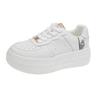 Muffin thick-soled cartoon little white shoes for women's 2025 new fashion versatile, light, comfortable and trendy casual board shoes