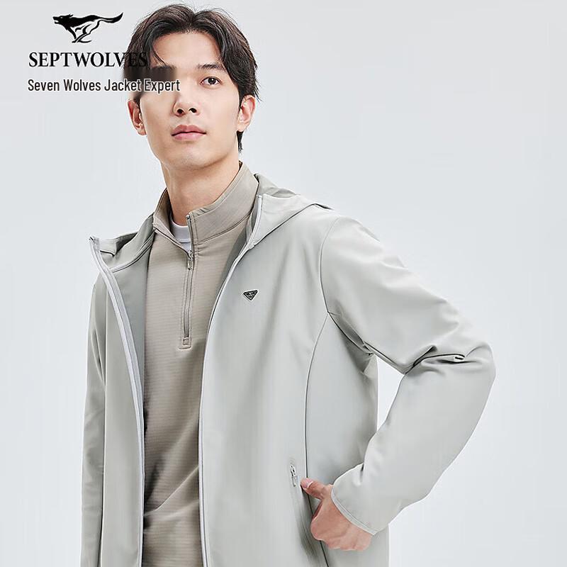 

Septwolves Men s Hooded Windproof Fleece Jacket L
