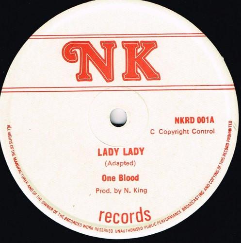 

12inch Record ONE BLOOD - Lady Lady NKRD001 NK Records 1981 UK Reggae, Ska & Dub Used
