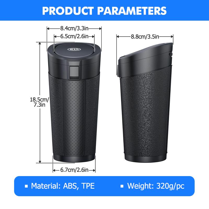 Universal Car Trash Can Cup Holders Garbage Storage Box Sticker For KIA Cerato Proceed Venga Stonic Picanto Sorento Stinger
